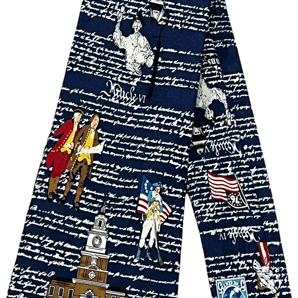 Philadelphia Cradle Of Democracy Patriotic Themed Necktie